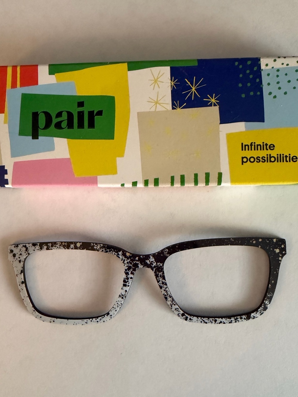 The Black & White Splatter Larkin Topper